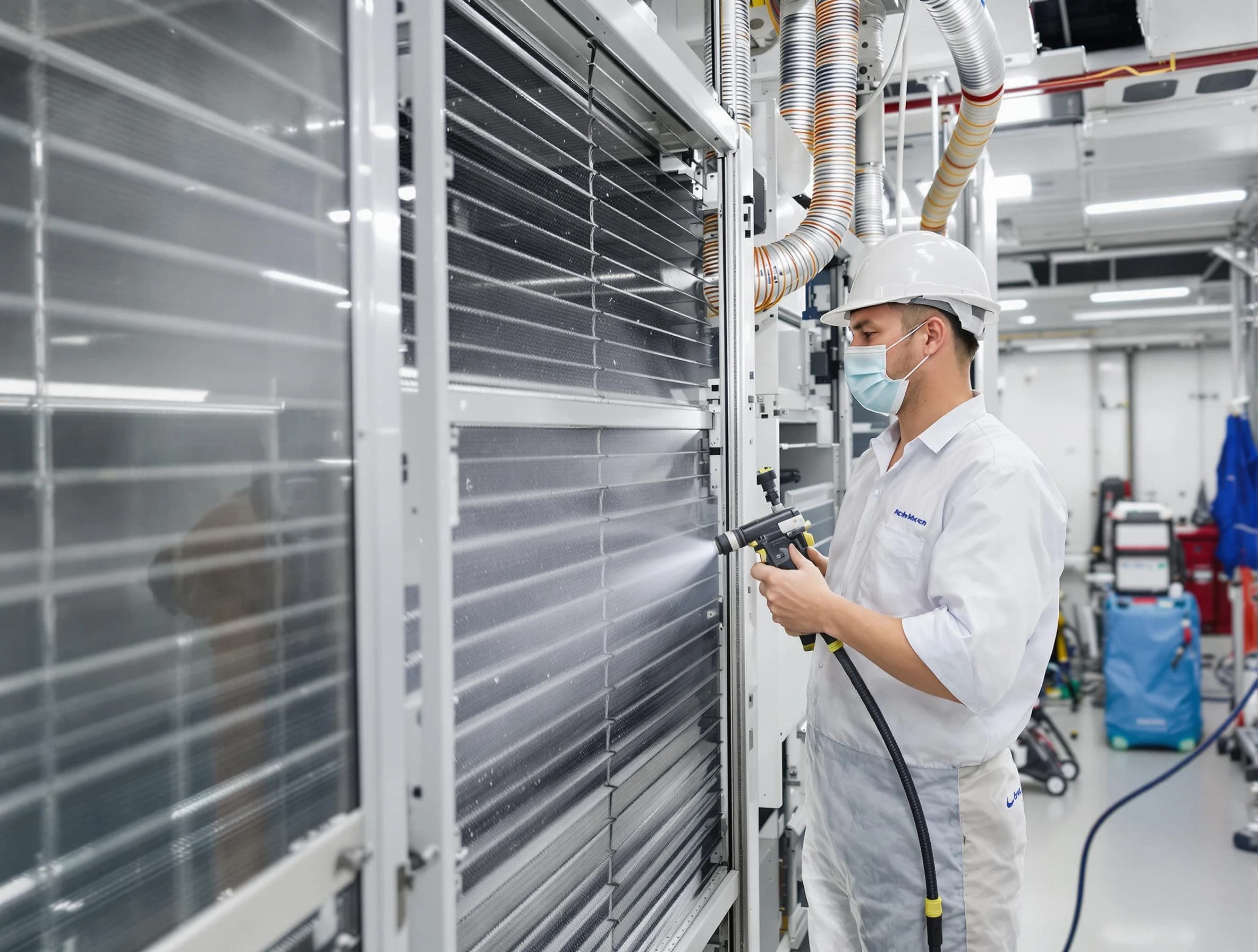 Professional AC coil cleaning by Kingfisher Air Duct Cleaning in Kingfisher