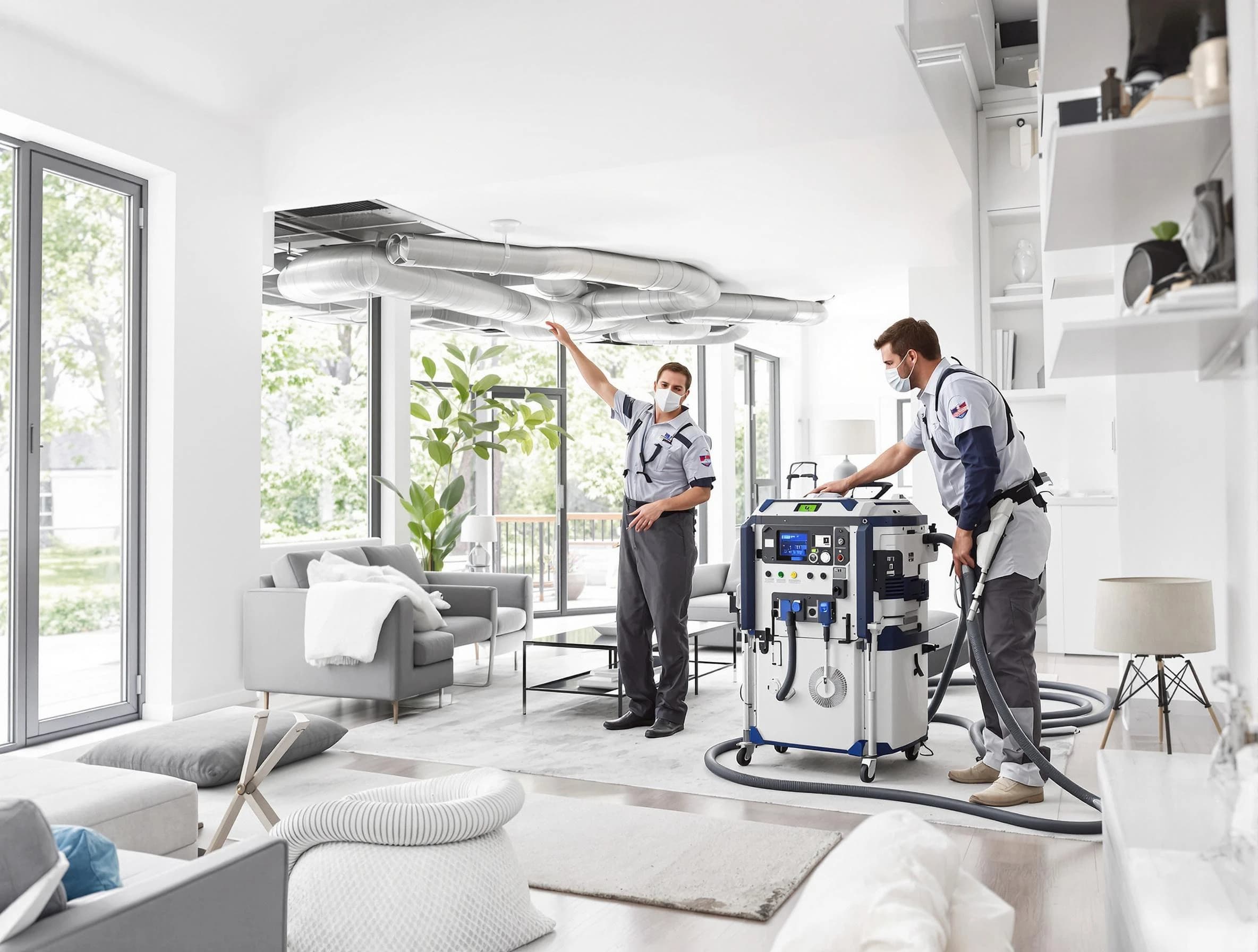 Kingfisher Air Duct Cleaning professional conducting pure air duct cleaning with state-of-the-art equipment in Kingfisher