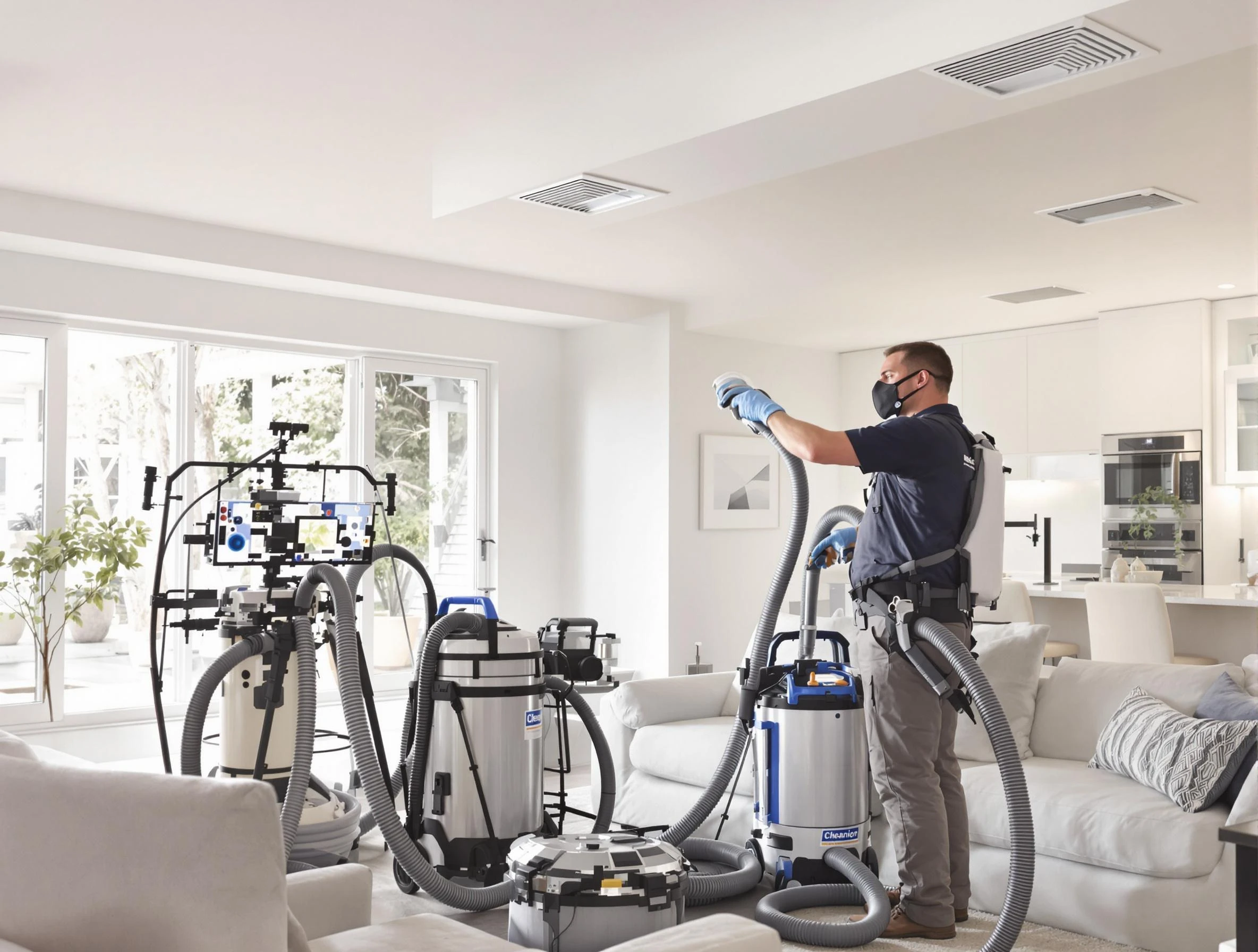 Professional AC duct cleaning by Kingfisher Air Duct Cleaning in Kingfisher