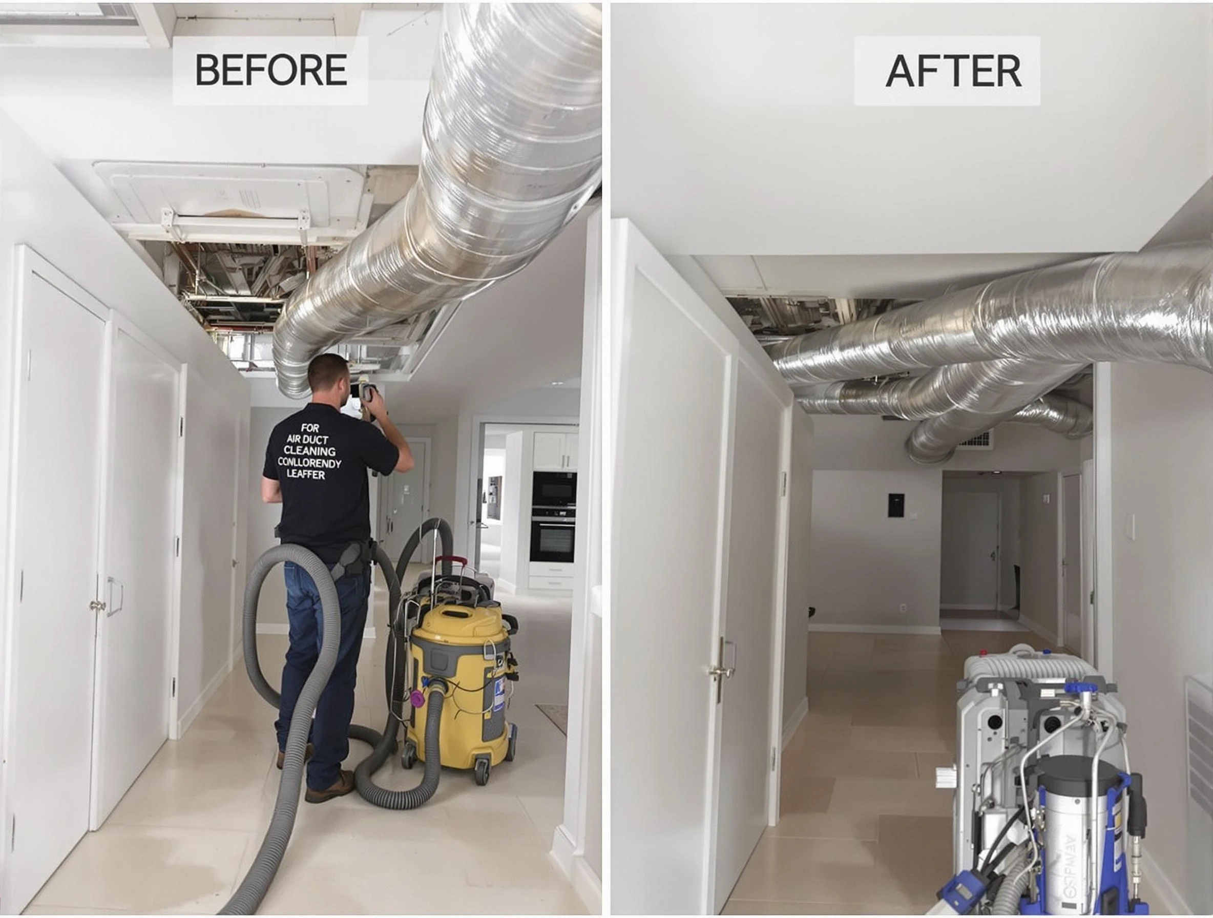 Kingfisher Air Duct Cleaning professional performing thorough air duct cleaning in Kingfisher
