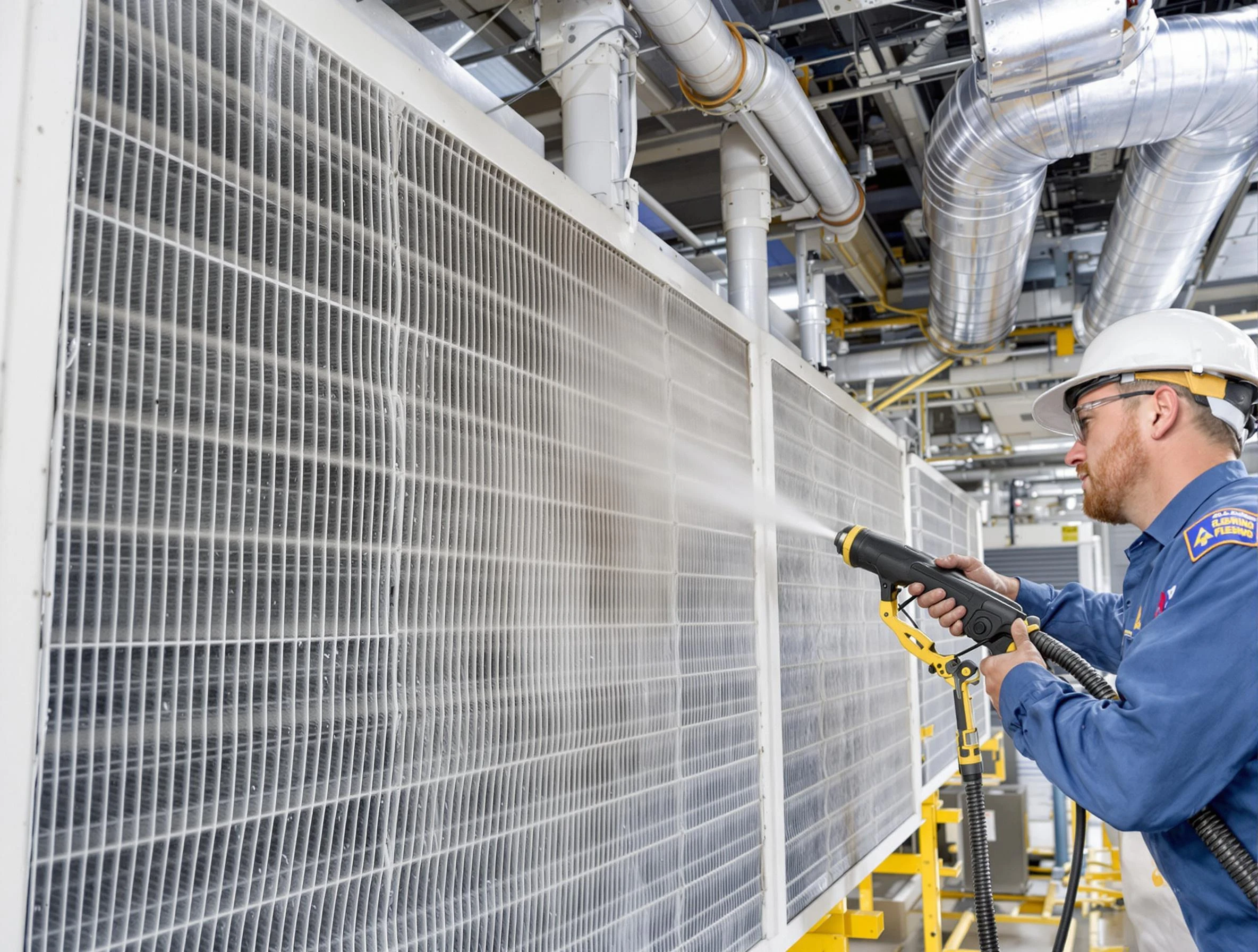 Professional commercial coil cleaning by Kingfisher Air Duct Cleaning in Kingfisher