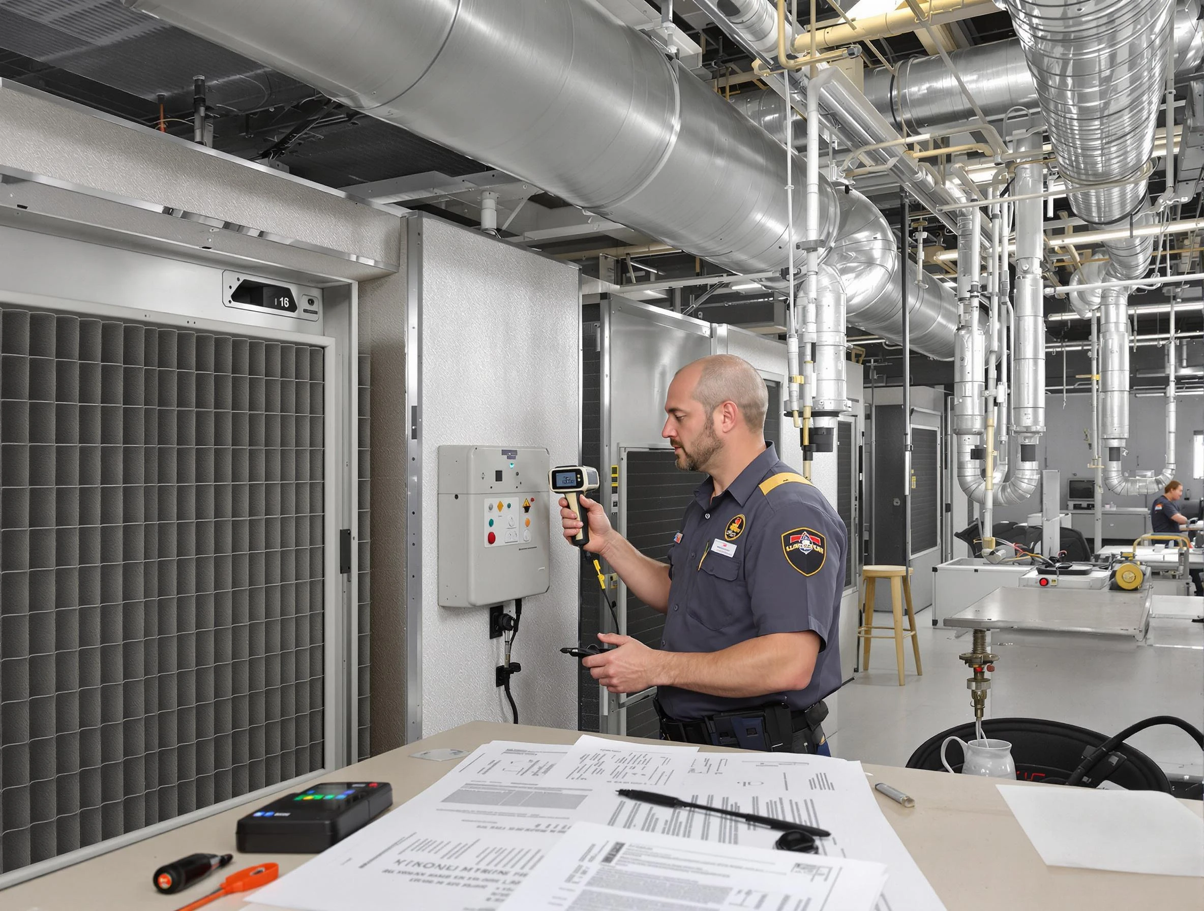 Professional filter system inspection by Kingfisher Air Duct Cleaning in Kingfisher