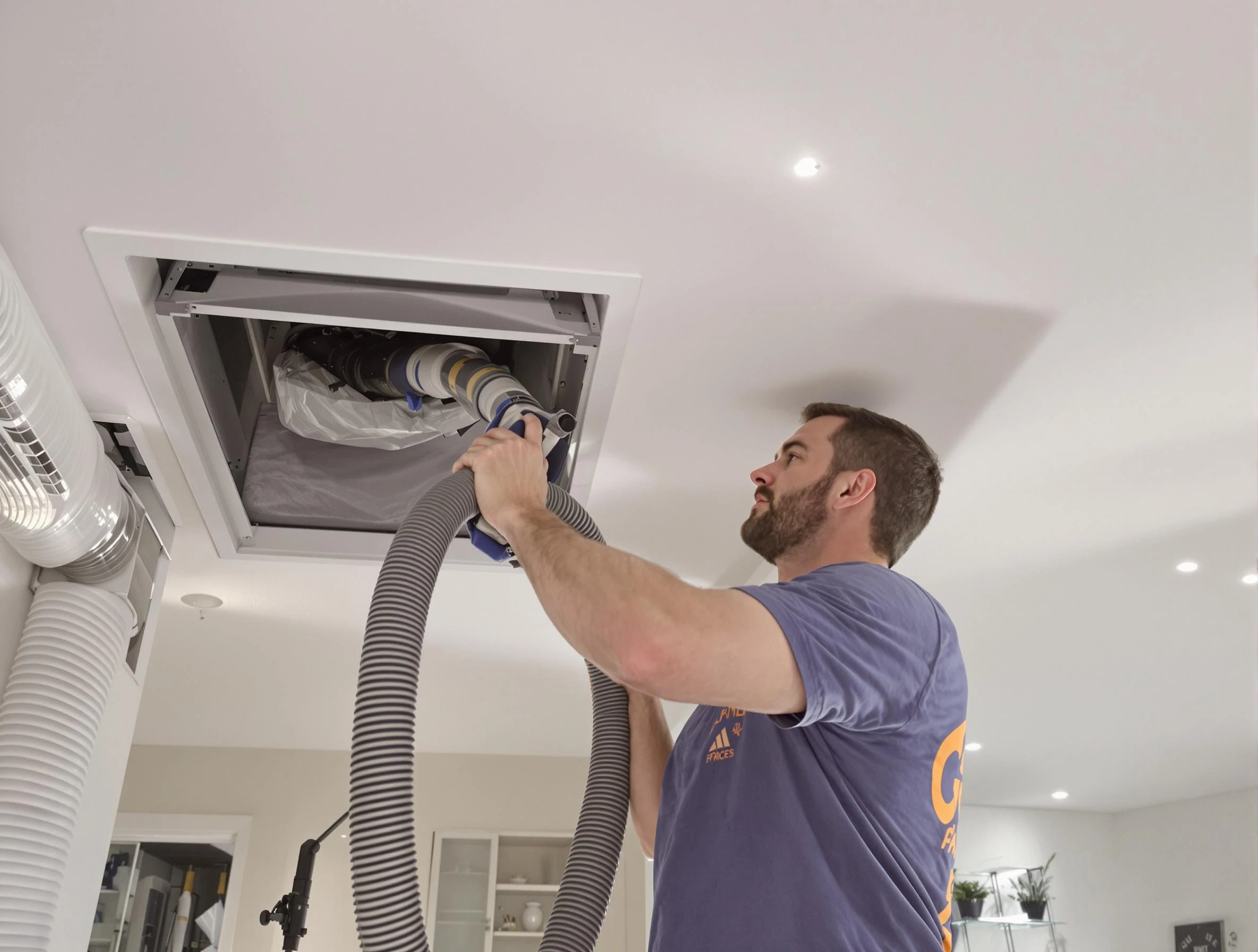 Precision indoor duct cleaning by Kingfisher Air Duct Cleaning in Kingfisher