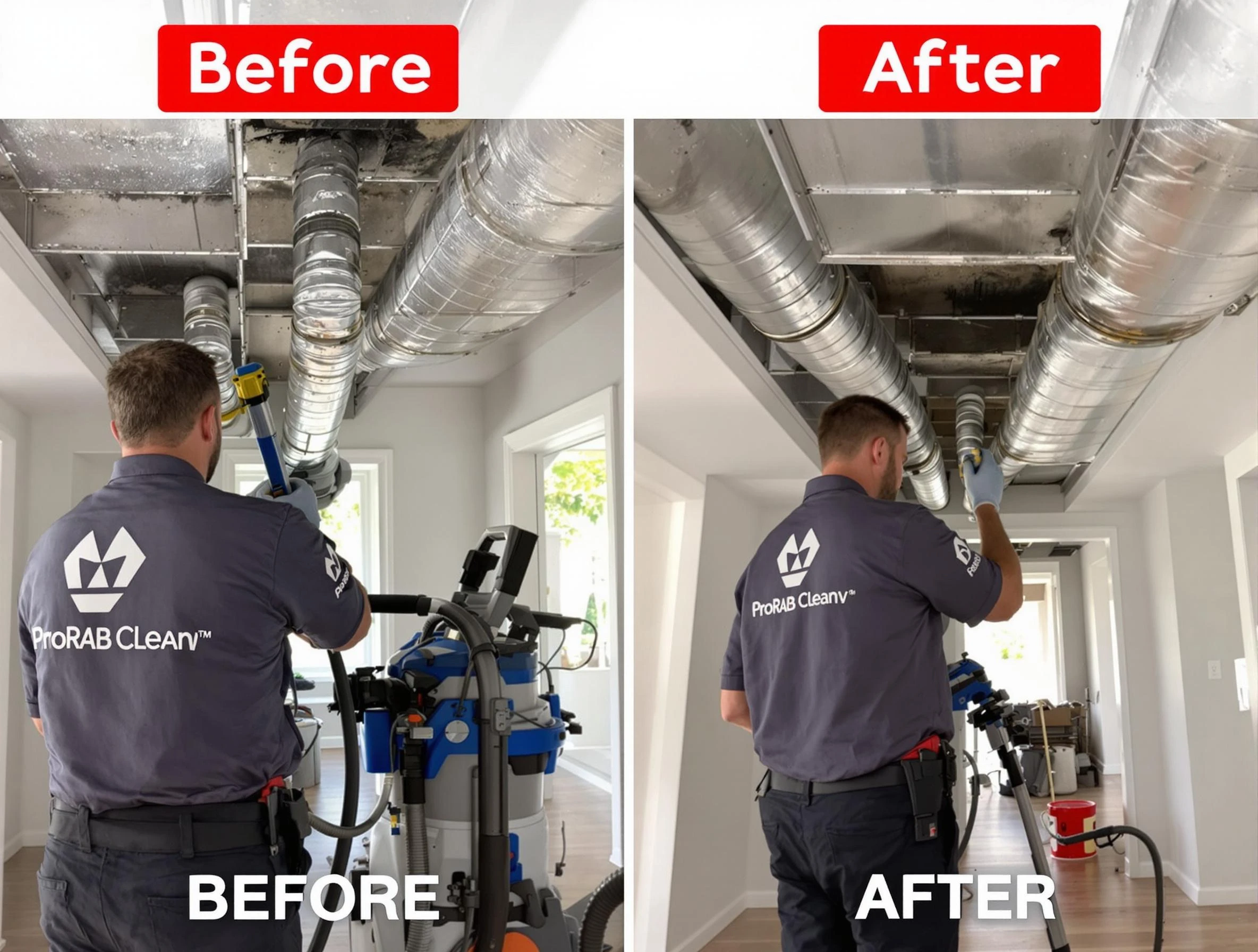 Kingfisher Air Duct Cleaning expert performing thorough residential duct cleaning in a Kingfisher home